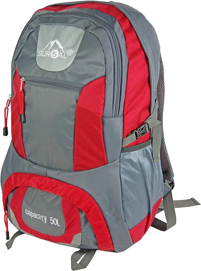 Backpack Sur5al Yukon Hiking Backpack 50l Red