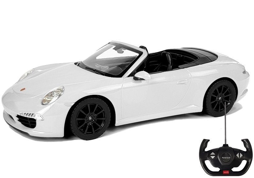 Porsche 911 Carrera S Remote Controlled Rc Car Rastar White 1:12
