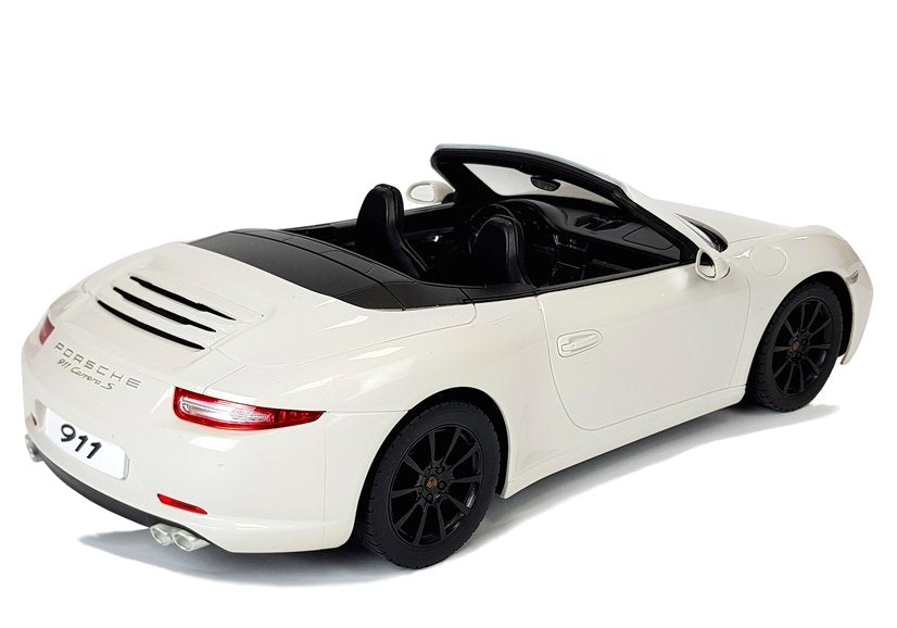 Porsche 911 Carrera S Remote Controlled Rc Car Rastar White 1:12
