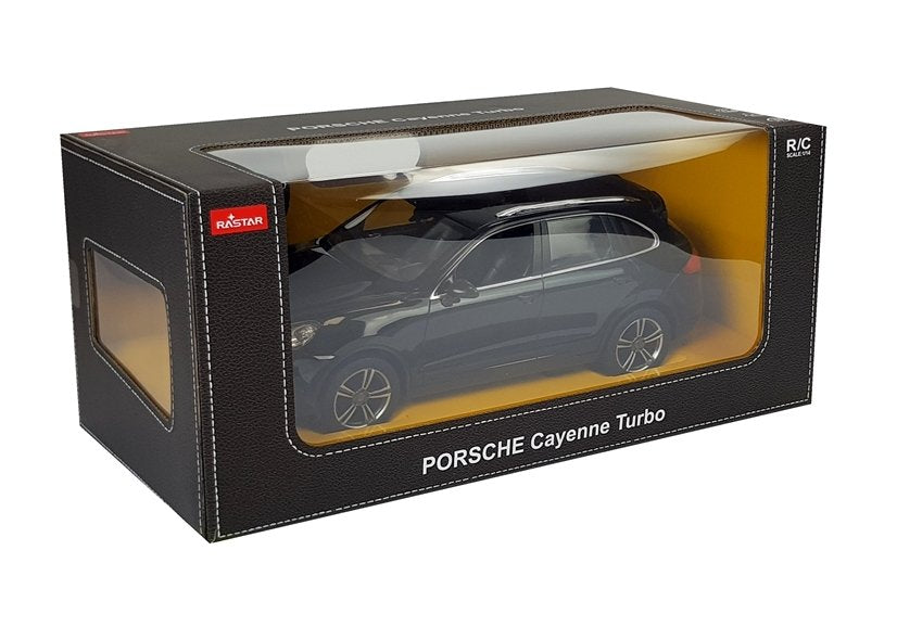 Porsche Cayenne Turbo Remote Controlled Rc Rastar Black 1:14