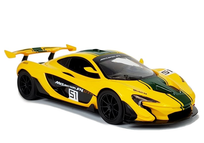 Mclaren P1 Gtr Remote Control Car Rc Rastar Yellow 1:14