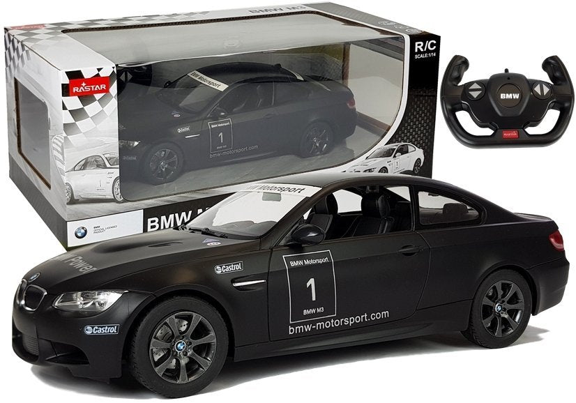 Bmw M3 Remote Controlled Sports Car Rc Rastar Black 1:14