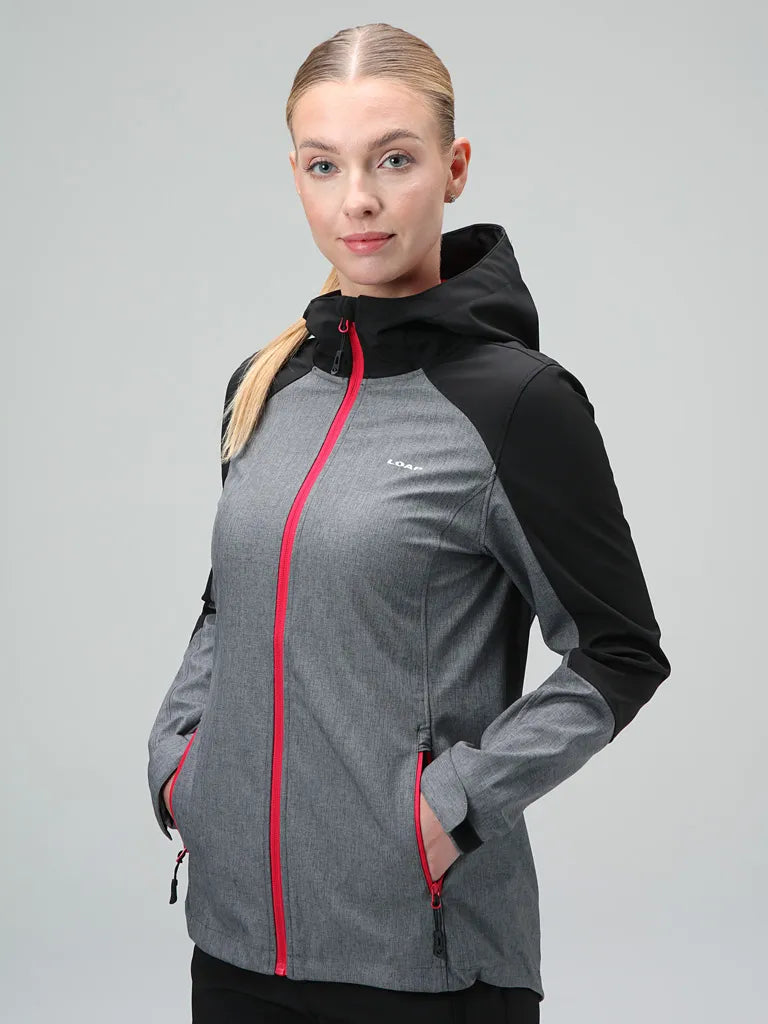 Dámská softshellová bunda Loap Ladana Gry-blk Grey