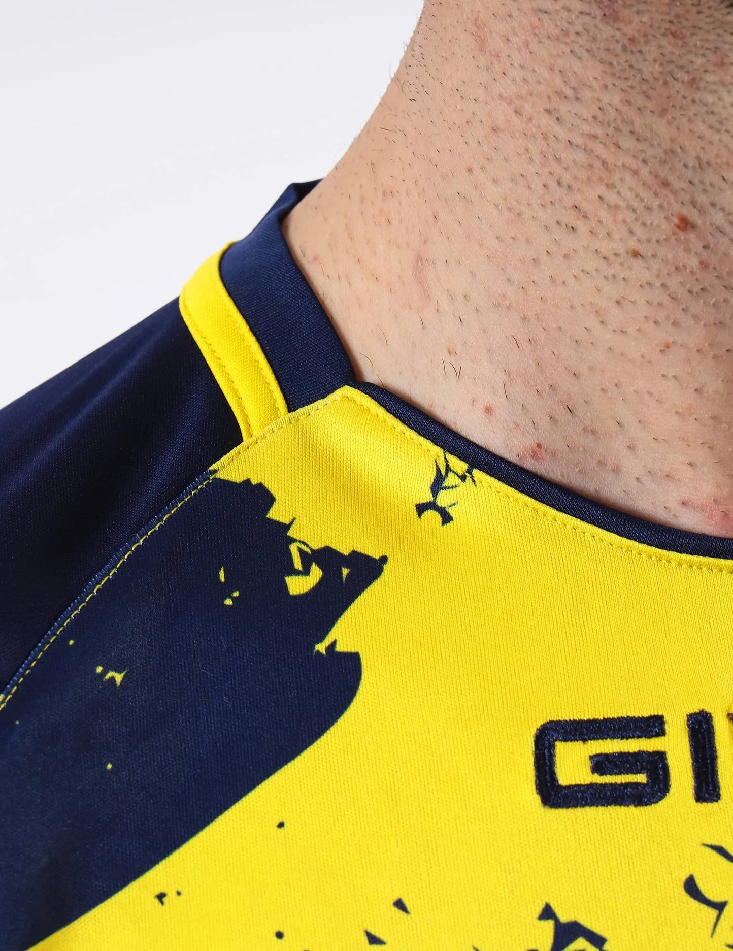 Sports T-shirt Givova Art Interlock Fluo Yell-blå Gul