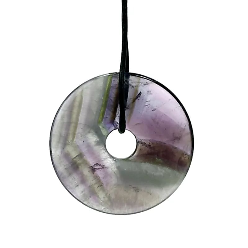 Donut Amethyst Without Cord --package Of 3 Pcs - 4 Cm