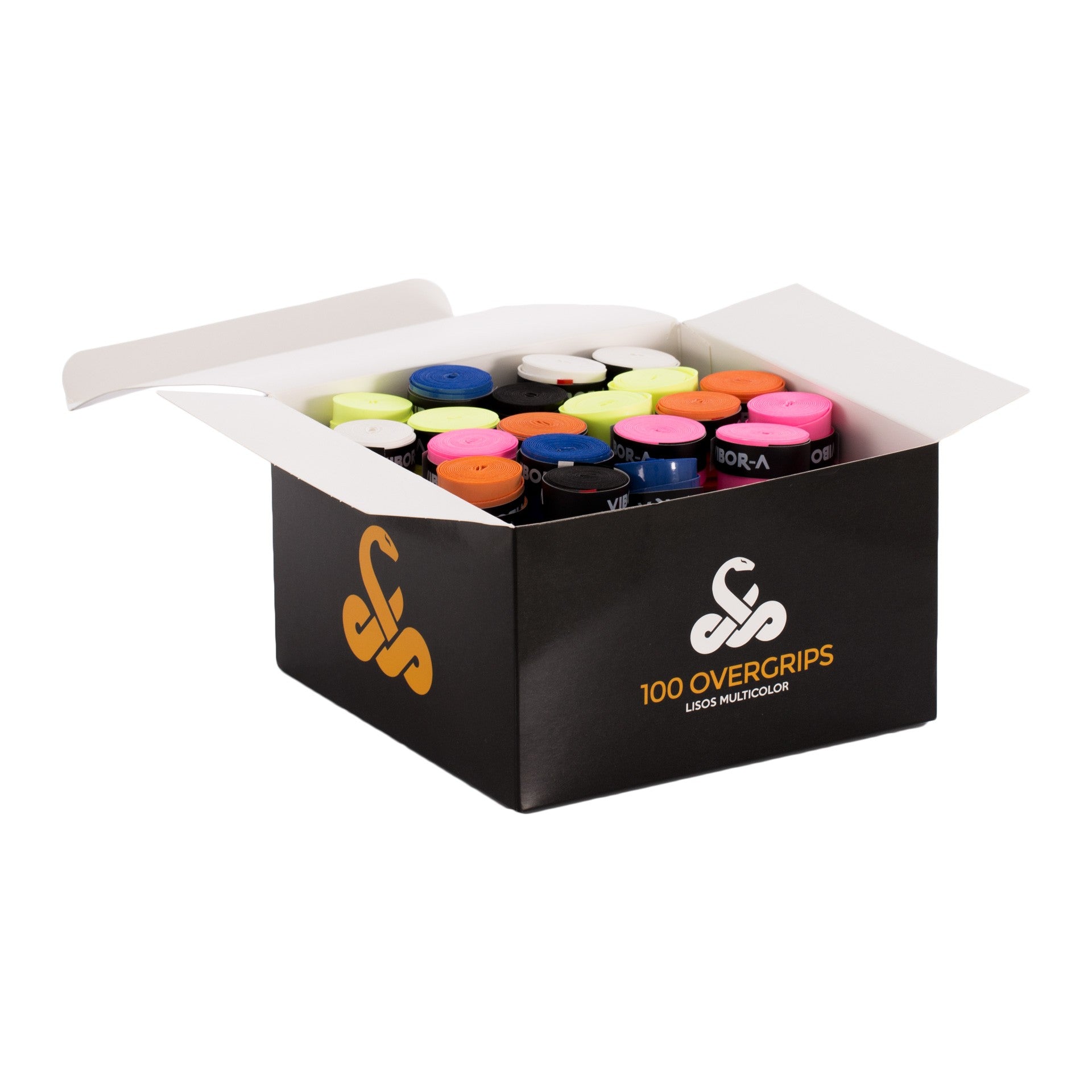 Caja 100 Overgrips Lisos Vibor-a Multicolor ÚNICA