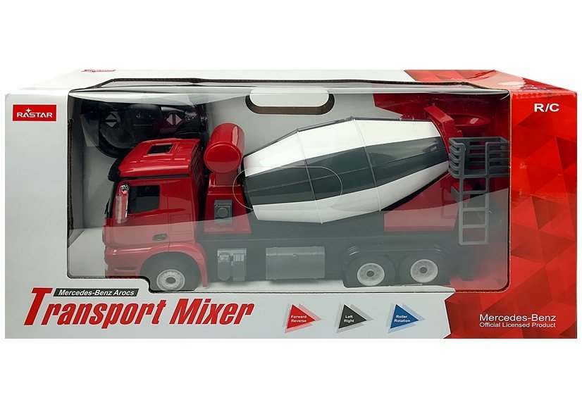 Car R/c Mercedes-benz Arocs Rastar 1:14 Red
