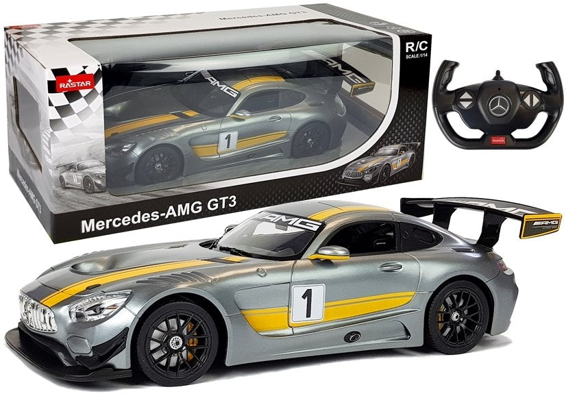 Car R/c Mercedes Amg Gt3 Rastar 1:14 Grey