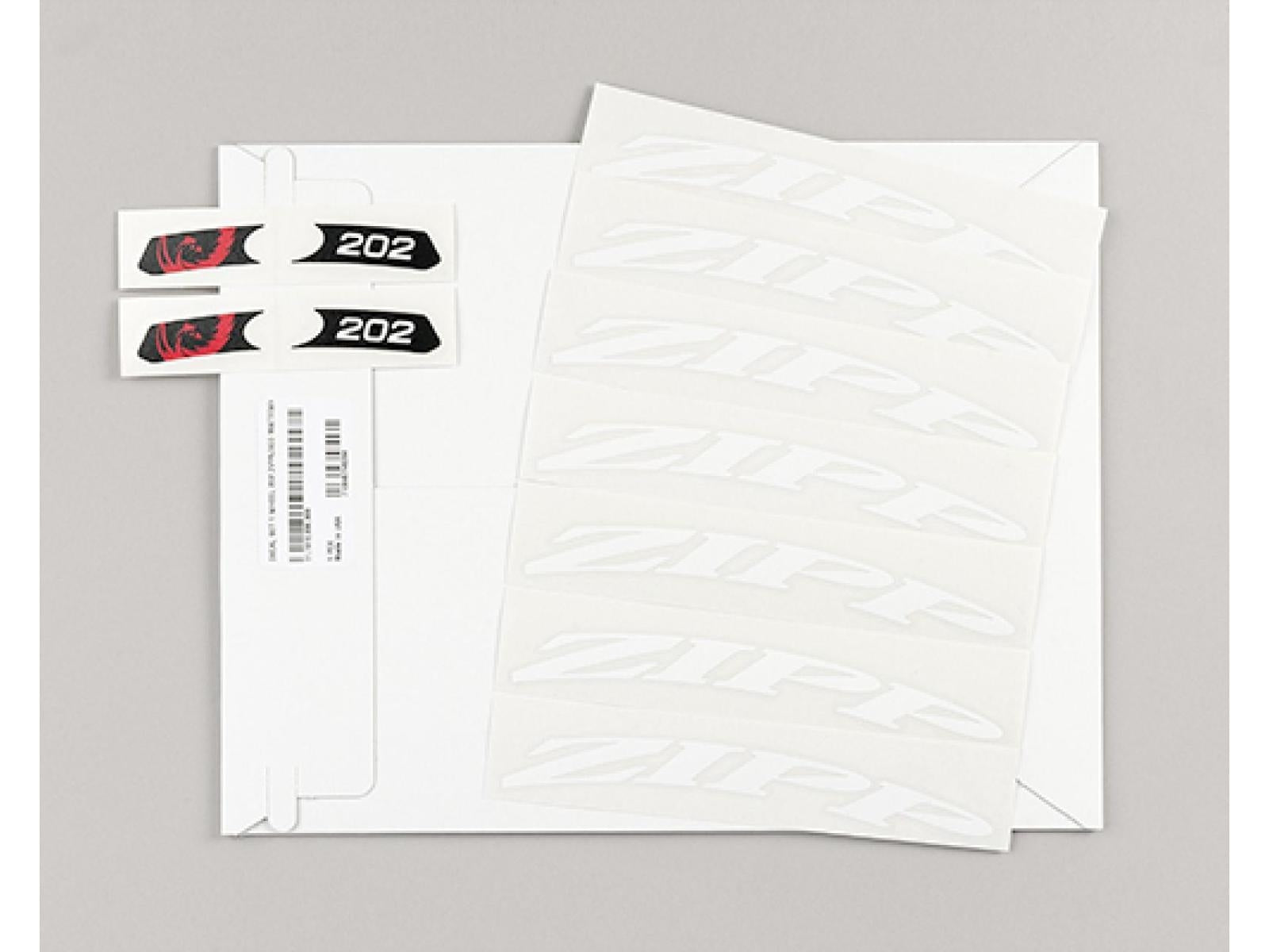 Zipp Wheel Decal Set 202 My14 White
