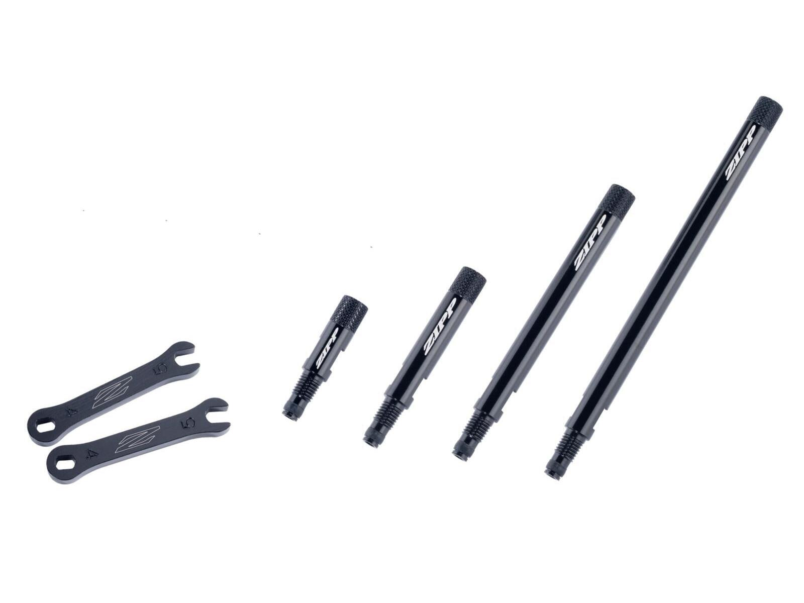 Zipp Knurled Valve Extender Schwarz