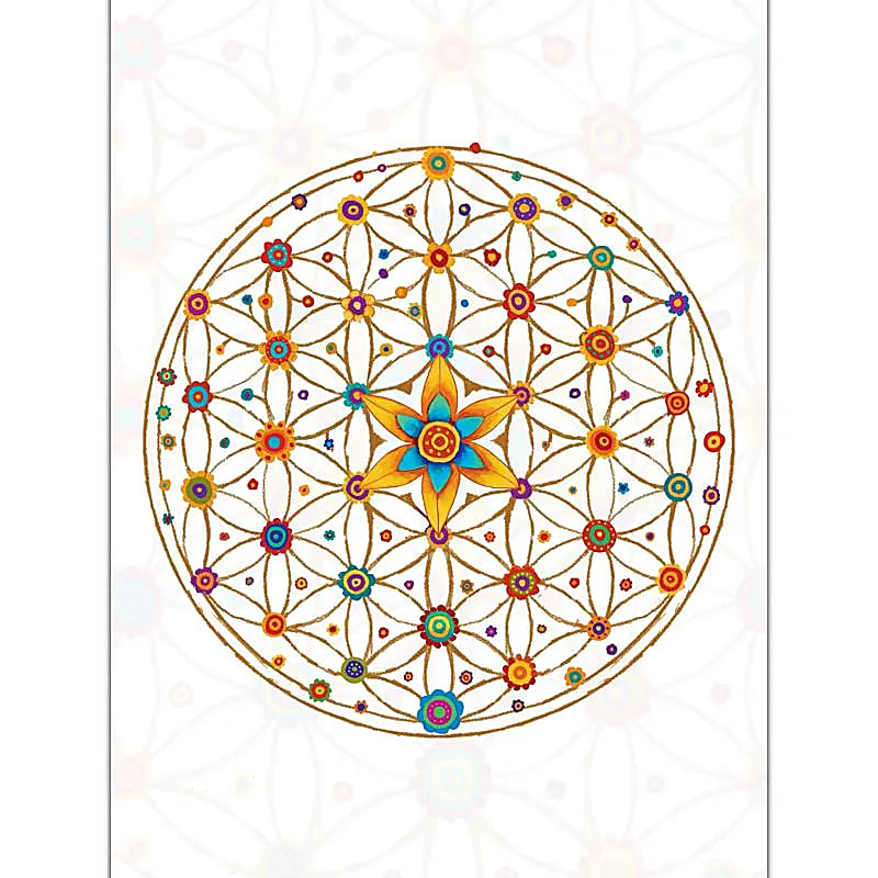 Poznámkový blok Flower Of Life - 12,5x9,5cm Balenie 5 ks