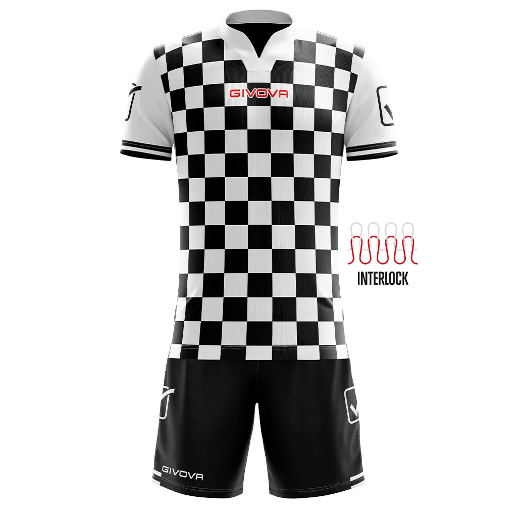 Sports set givova comórtas dubh-bán dubh m