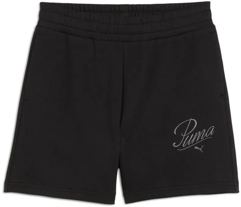 Women's Shorts Ess Script High-waist Shorts 5 Black