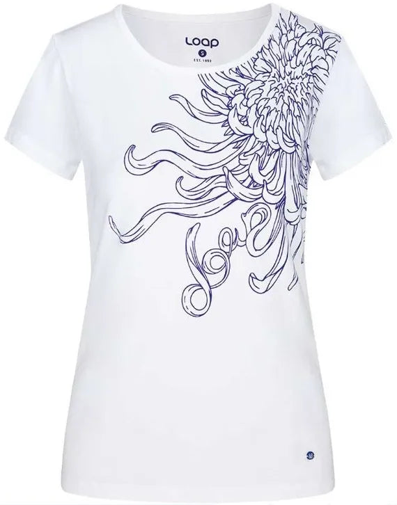 T-shirt damski Loap Abblina biały