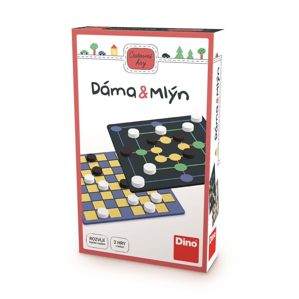 Gra podróżnicza w warcaby i młyn