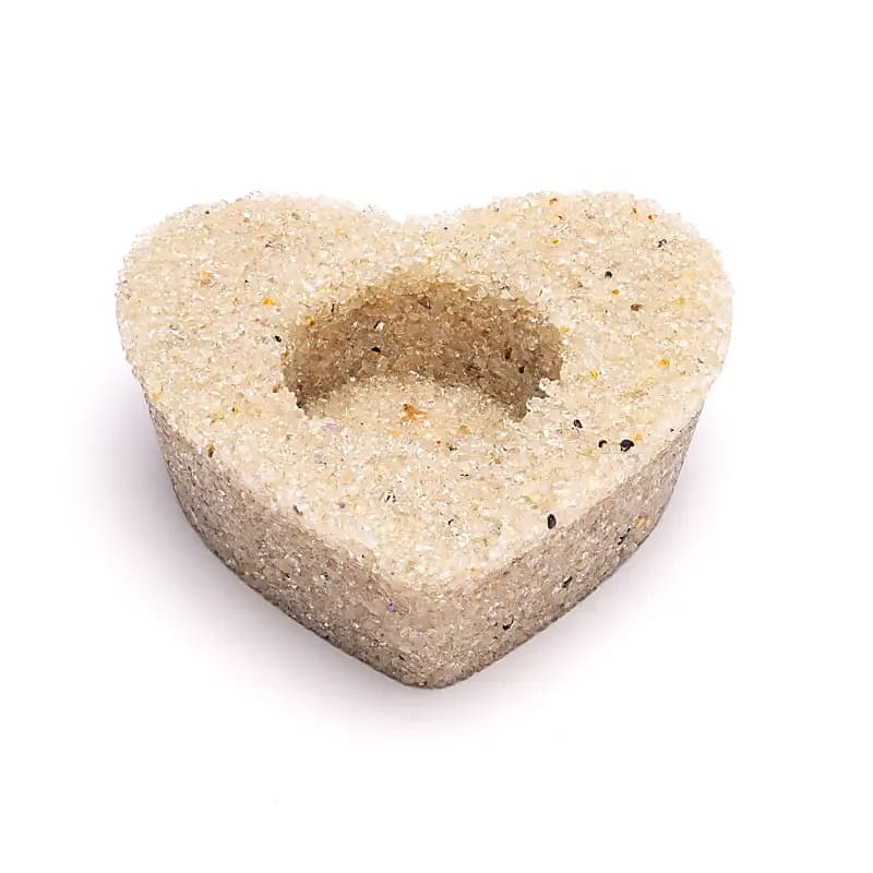 Świecznik Serce Kryształ górski - 92x9x32cm Zestaw 2 szt. - 9,2x9x3,2cm Zestaw 2 szt.
