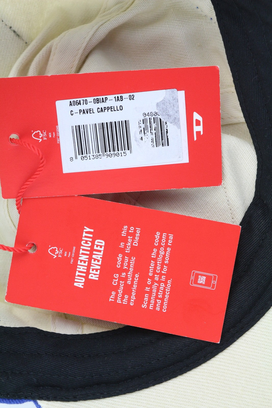 Pánska čiapka Diesel C-pavel Jednoveľkosť Baseball Bavlna Power Station výšivka