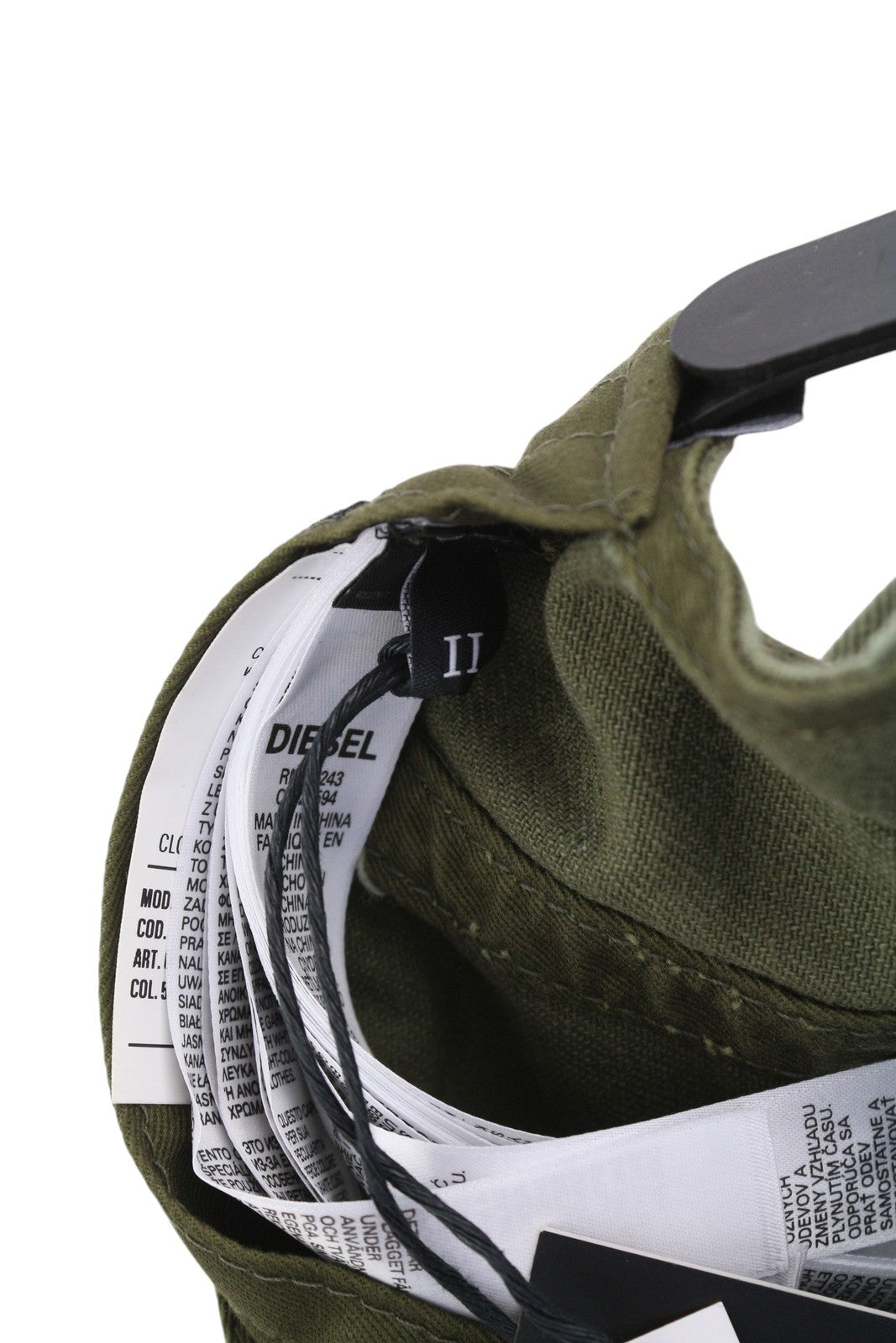 Diesel C-stone pánska šiltovka jednej veľkosti baseball D-rill Usion zelené logo bavlna