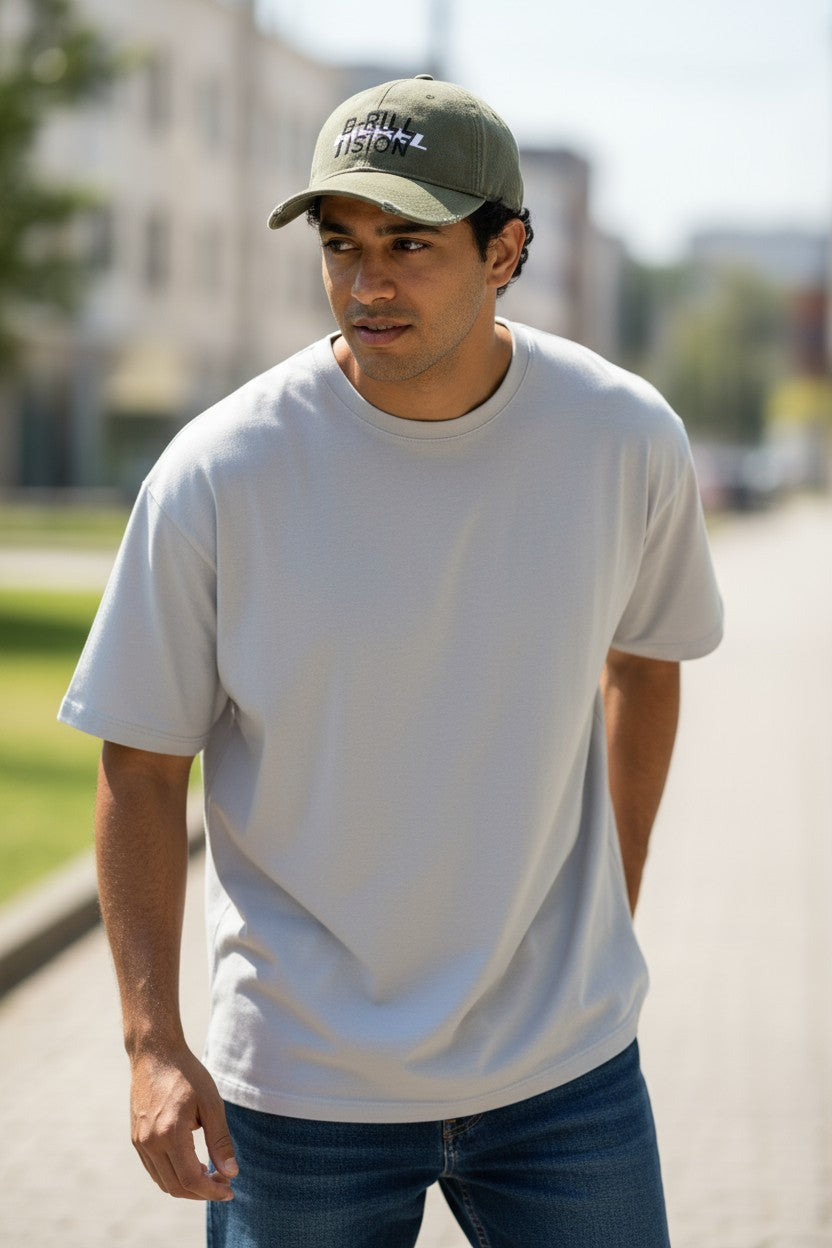 Diesel C-stone mænds kasket One Size baseball D-rill Usion Grønt bomuldslogo