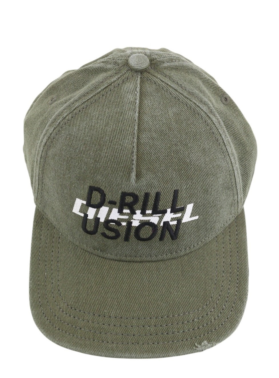 Diesel C-stone pánska šiltovka jednoveľkosti Baseball D-rill Usion Logo zelené bavlny