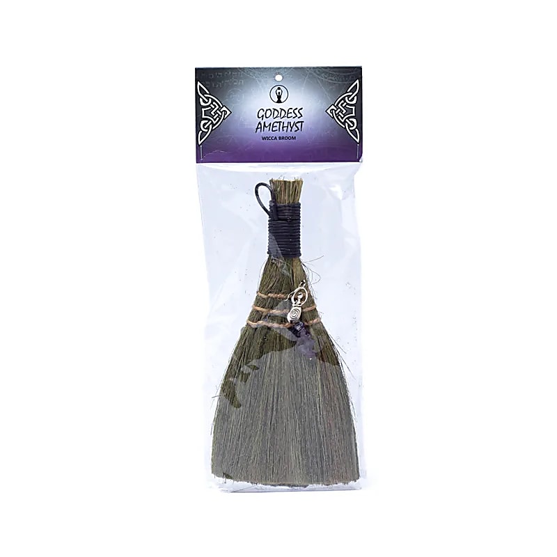 Hekse Broom Goddess Lilla --sæt af 2 stk - 22x10cm
