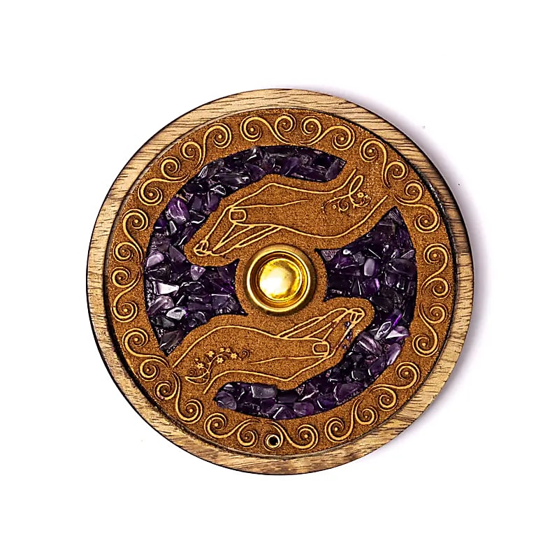 Bataí & Cóin Dóire Incense Lámha Cneasaithe Aimitis - 10cm Set As 2 ríomhaire
