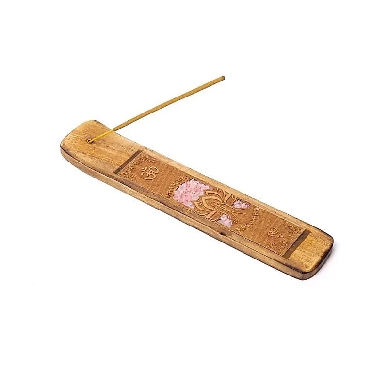 Uchwyt na kadzidełka Namaste Rose Quartz - ±15,5x5cm Zestaw 2 szt