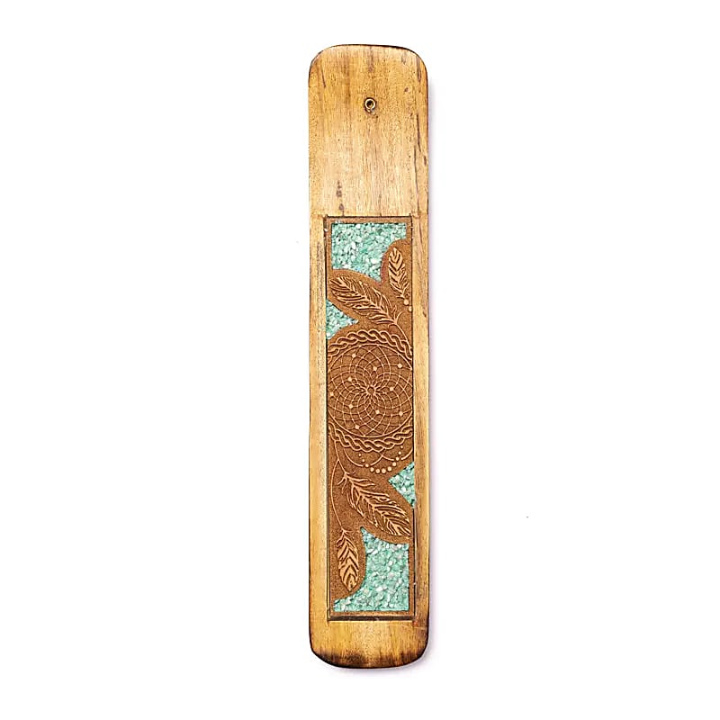 Incense Holder Dreamcatcher Amazonite --set Of 2 Pcs - ±15.5x5cm