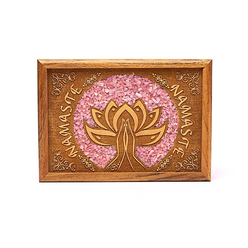 Tarot O Joyero Lotus Namaste Cuarzo Rosa - 18x12.5x5.5cm