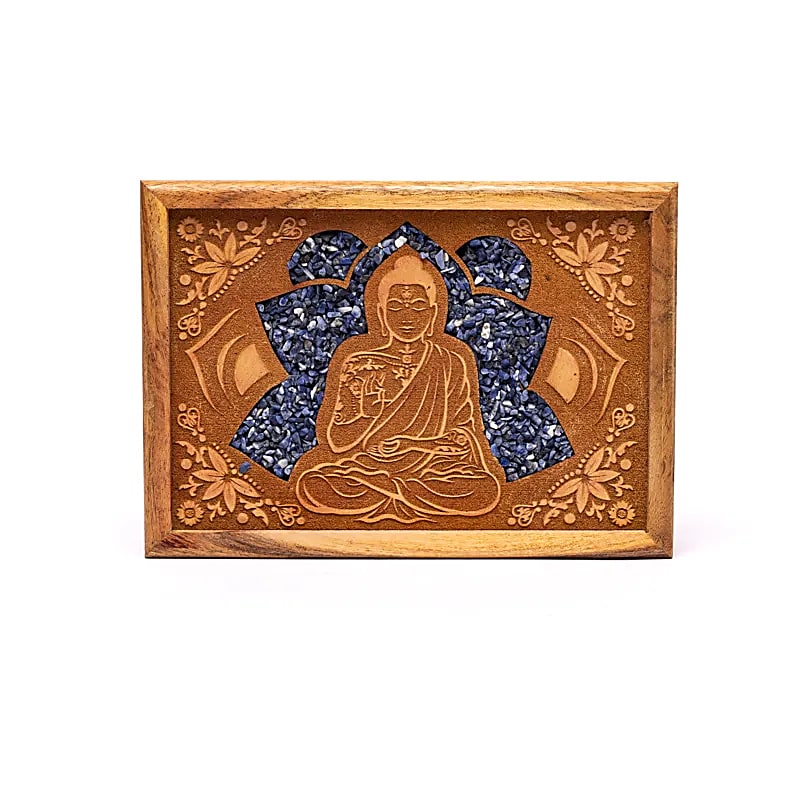 Tarot eller smyckeskrin Buddha Sodalite - 18x12,5x5,5cm