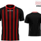 Sport-T-Shirt Givova Rugby Schwarz-Rot