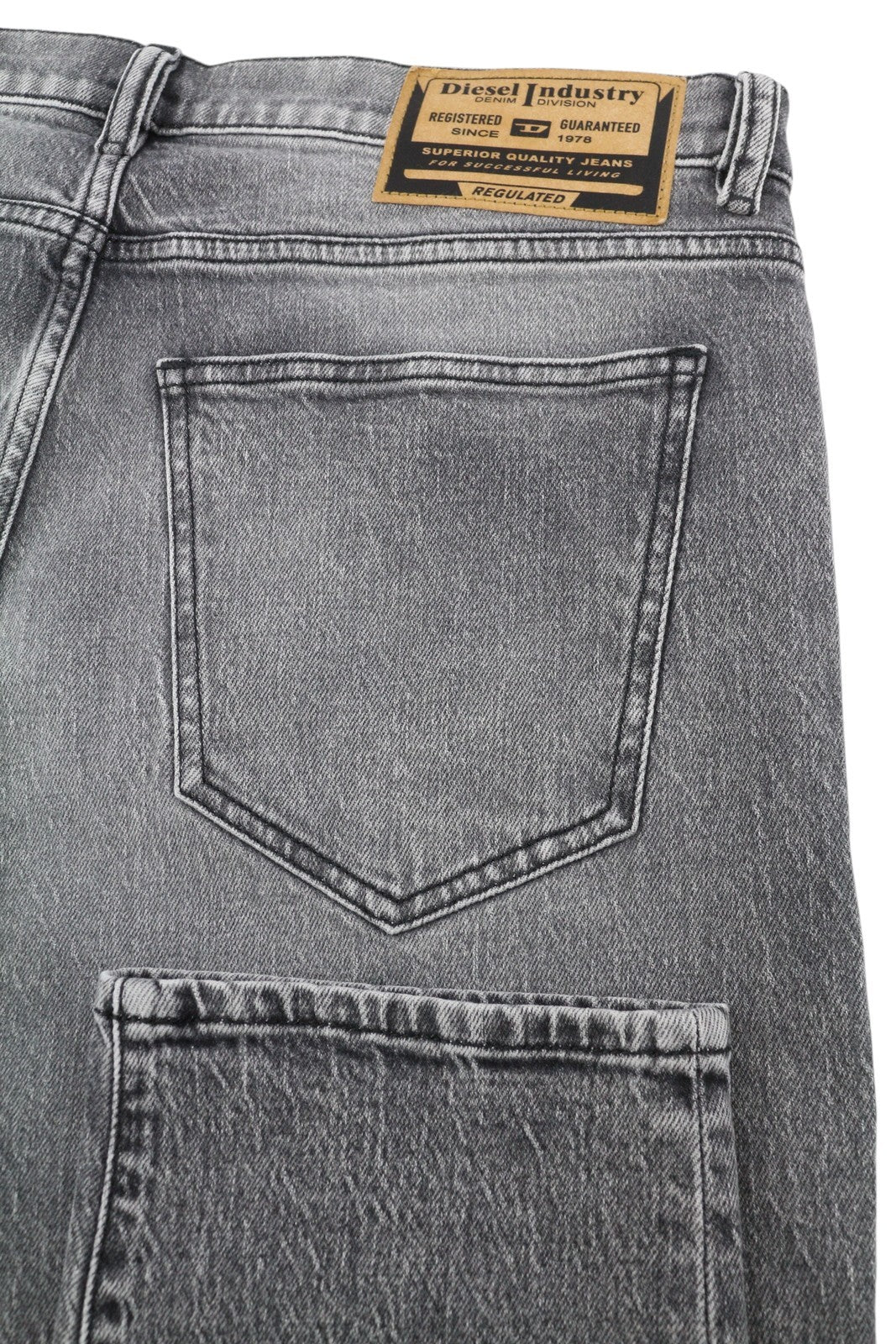 Diesel 2019 D-strukt R09ka Pánske Jeansgrey Washed Slim Fit Zip Rrp225