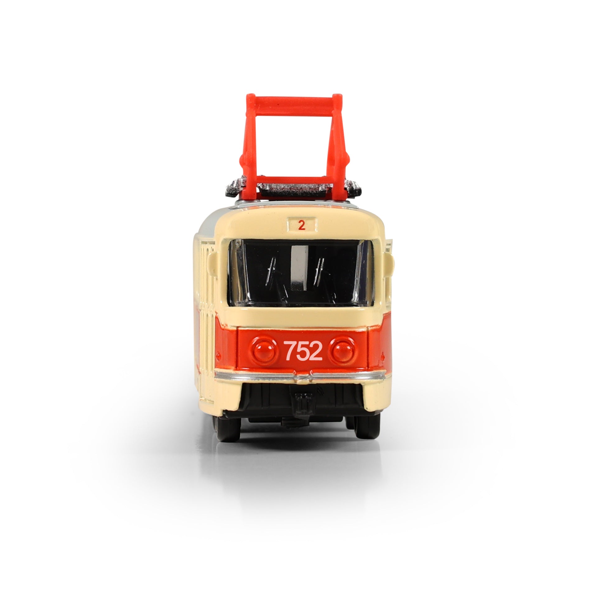 Kovová česká Retro Tramvaj 16 Cm