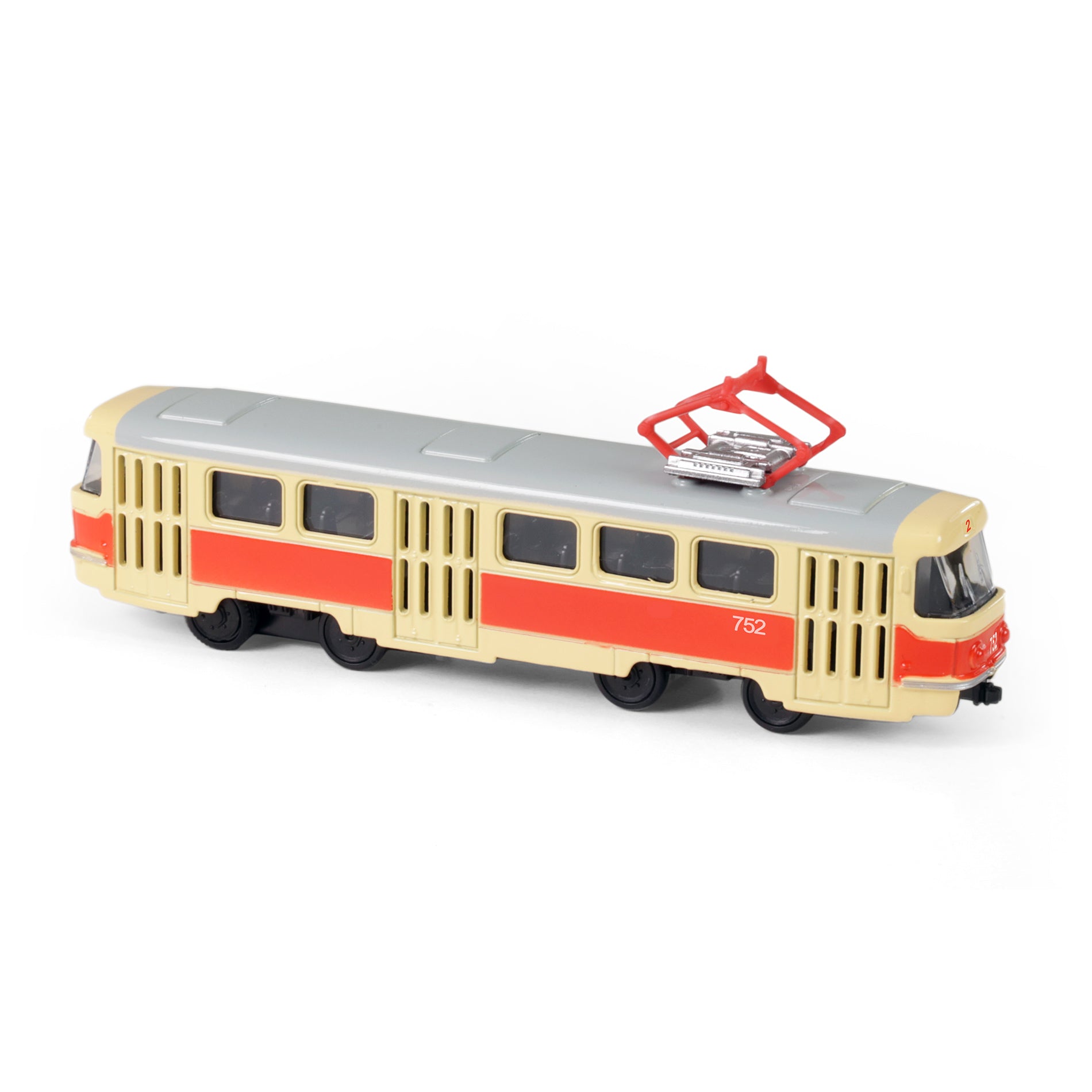 Kovová česká Retro Tramvaj 16 Cm