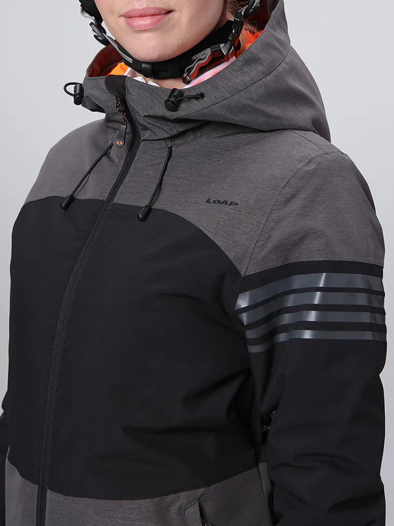 Jachetă de schi pentru femei Loap Lawela Black-dgray Black