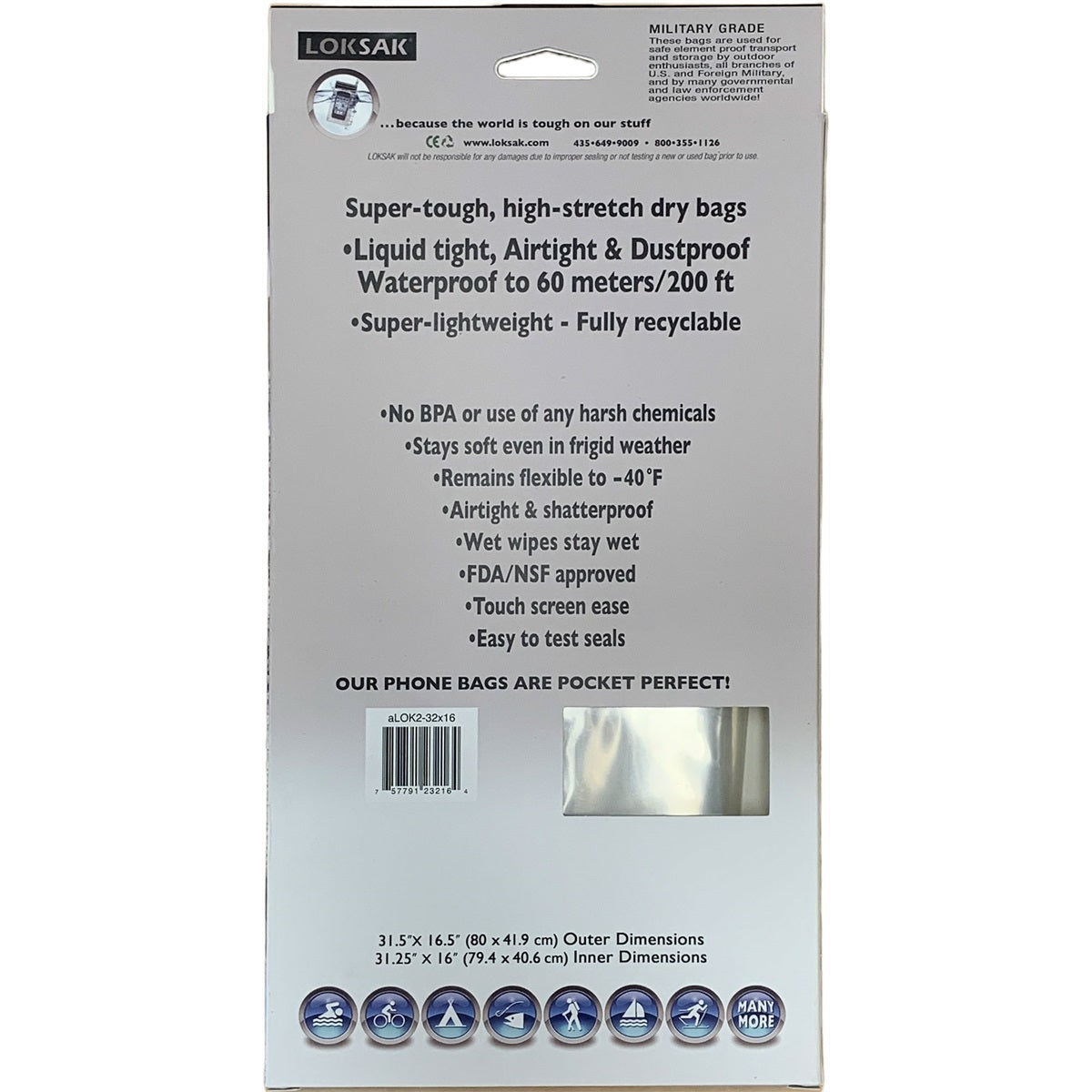 Loksak A 32x16 (2 stuks)