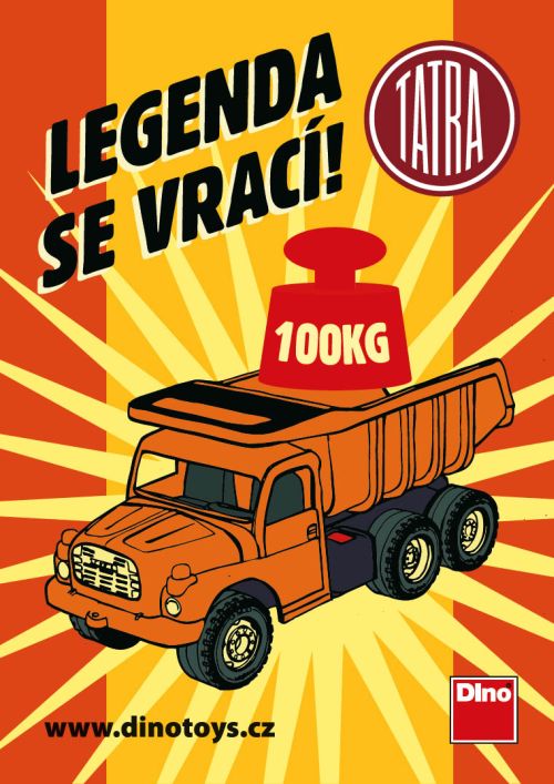 Automobil Tatra 148 Modro-červený Plast
