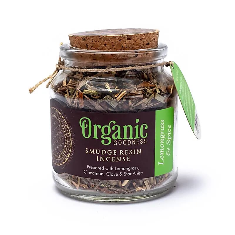 Citrongräs & Spice Smudge Resin Rökelse - 40 G Paket med 2 st