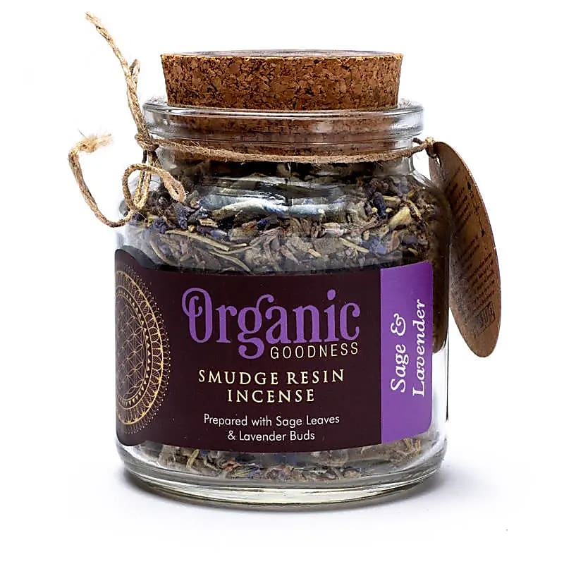 Salvie & Lavendel Smudge Resin Røgelse --pakke med 2 stk - 25g