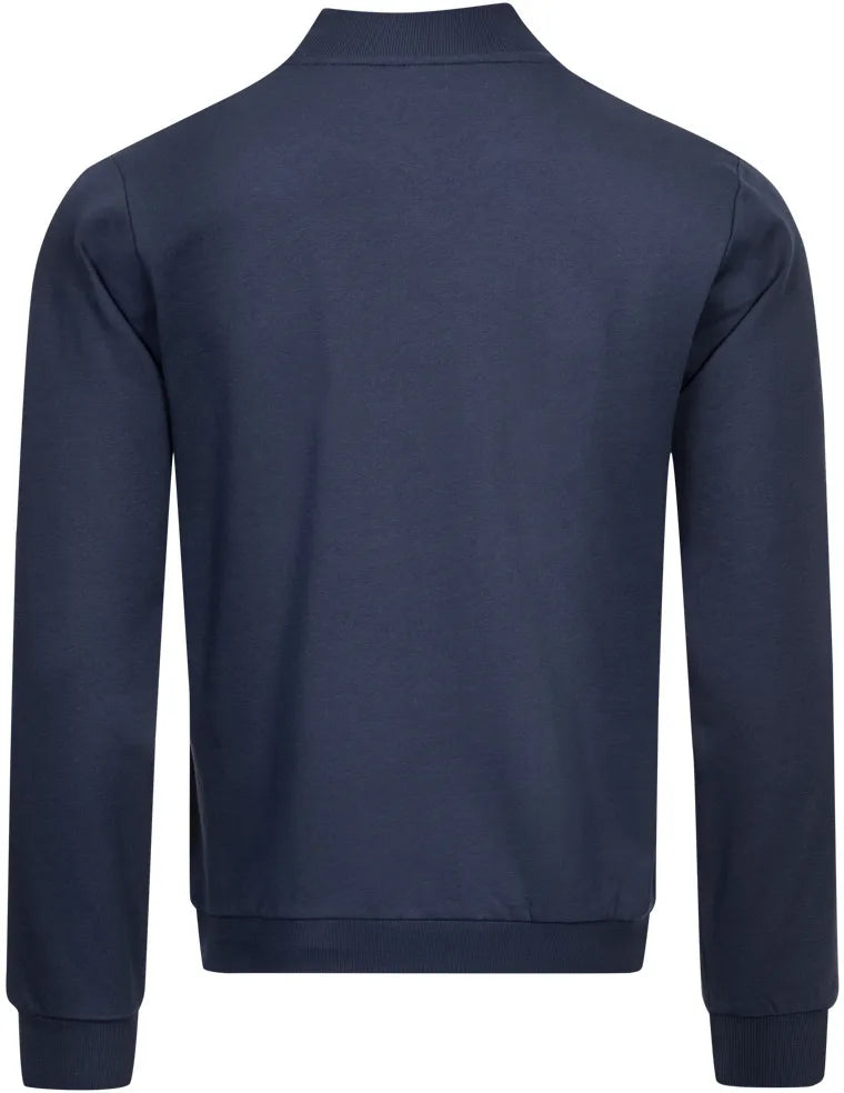 Jeep Herren Bomber-Sweatshirt, Blau, 2XL