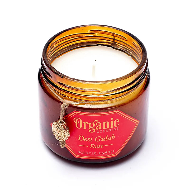 Organic Goodness Soy Wax Candle Rose - 200g