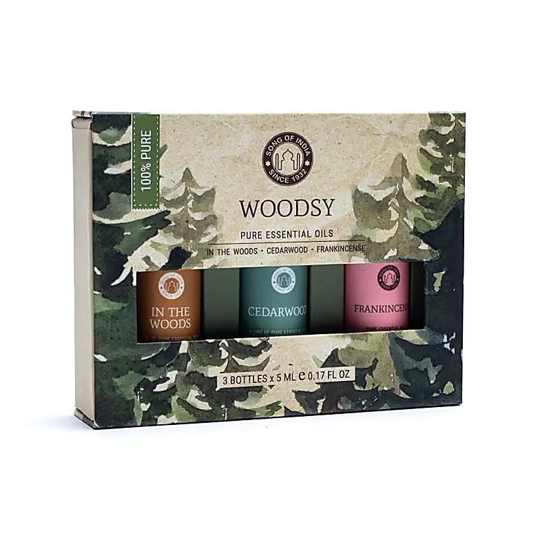 Eterisk olja Aromaterapi Set Woodsy - 3x5 Ml