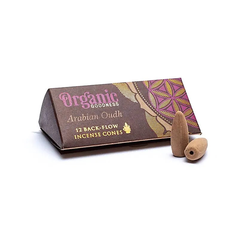 Arabian Oudh Natural Backflow Røgelseskegler - 24g