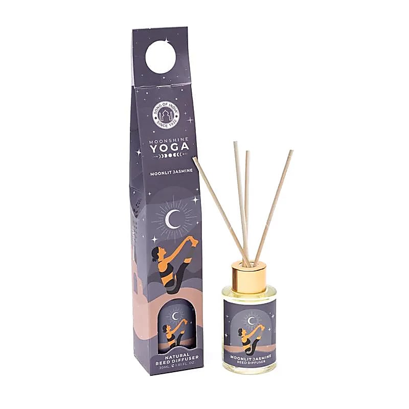 Moonshine Yoga Rietverspreider Maanverlichte Jasmijn - pakket van 4 stuks - 30 Ml