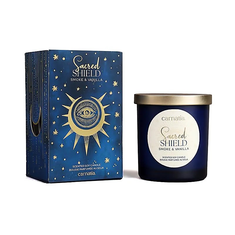 Carnatia Starry Spell Świeca sojowa w szklanym słoju Święta Tarcza - 200 G Opakowanie 6 szt.
