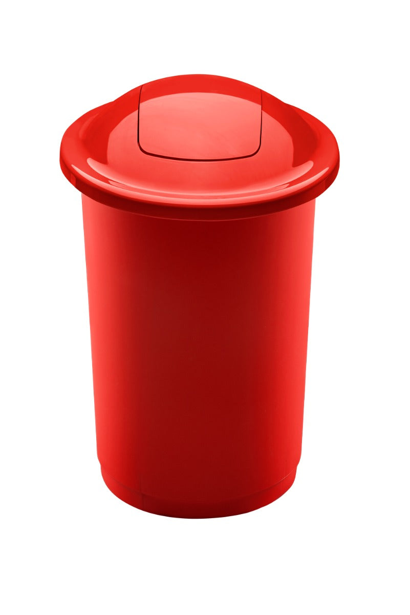 Plafor - Horní odpadkový koš 50l - Recyklace - Červená