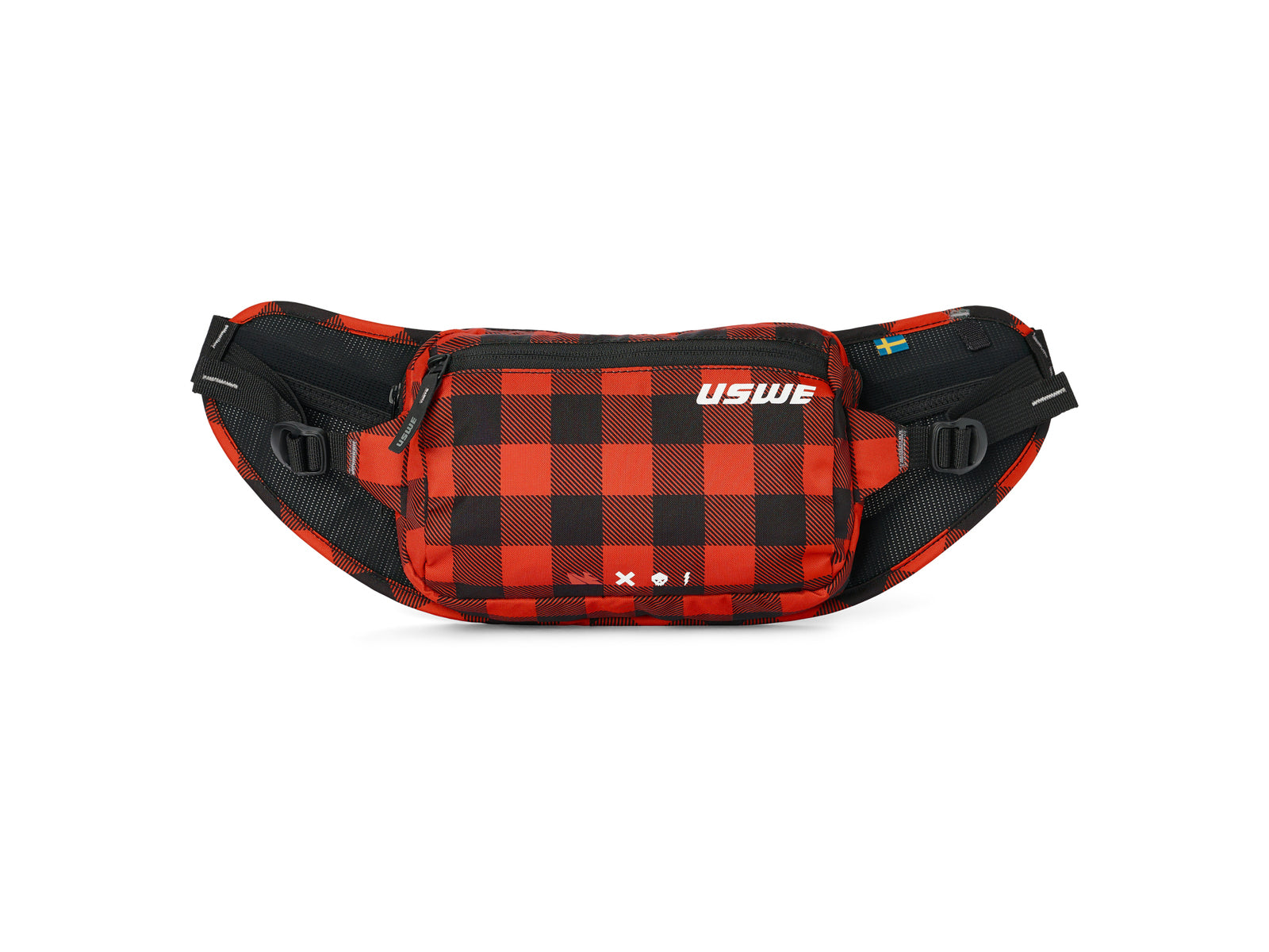 Uswe Waist 2l Hip Pack Flannel Red/black
