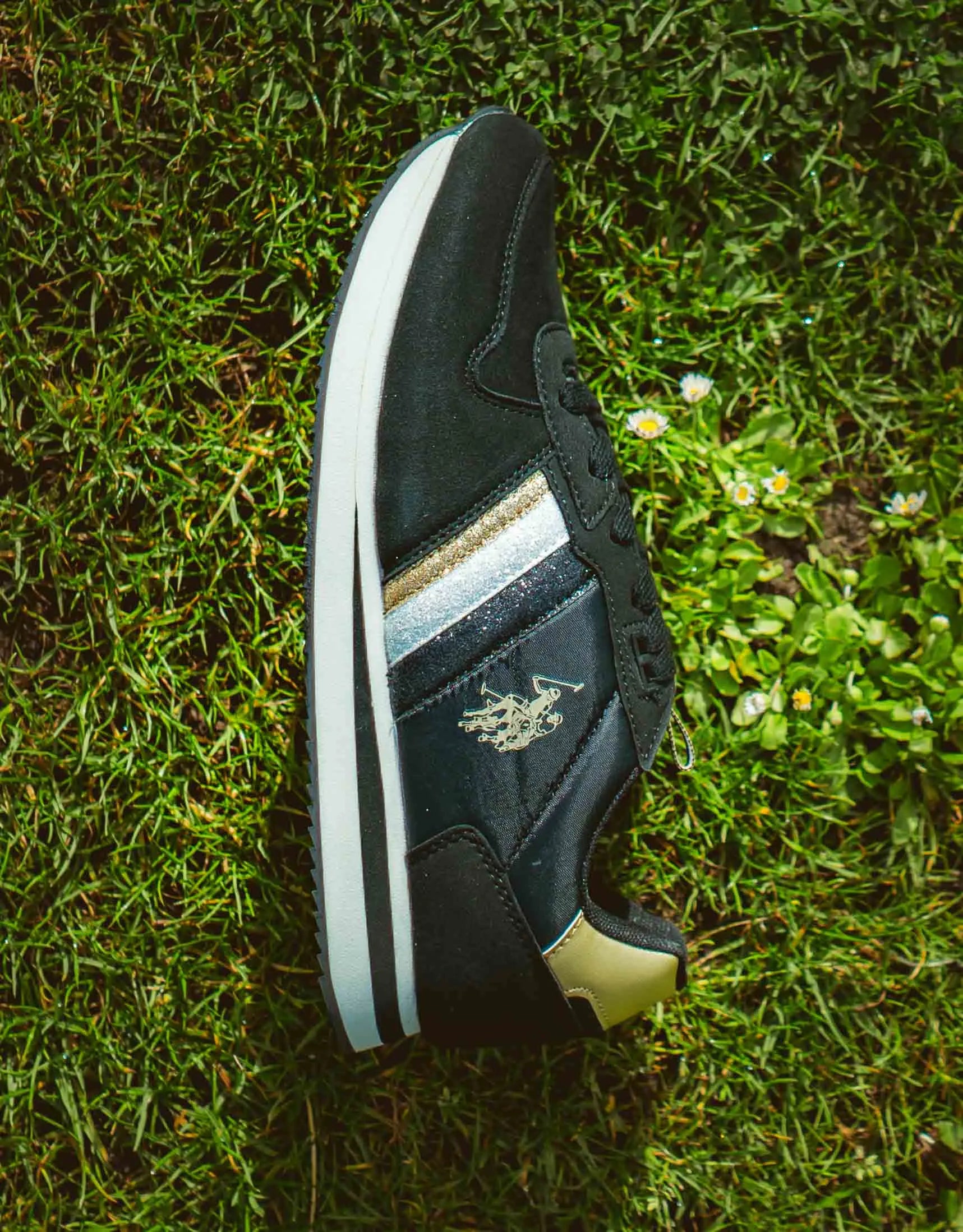 Scarpe da donna americane Polo Assn. Scarpe da ginnastica Rblk Nere