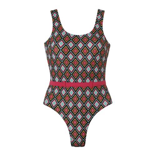 Beco Badpak C-cup Turquoise/roze/zwart