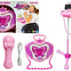 Music Box On Stand Microphone Speaker Pink